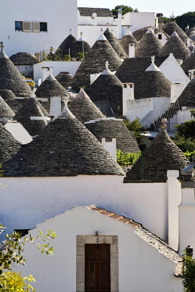 I tetti dei trulli di Alberobello